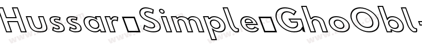 Hussar Simple GhoObl字体转换